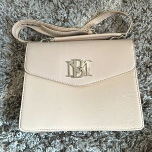 Badgley Mischka | Cream Convertible Top-Handle Bag